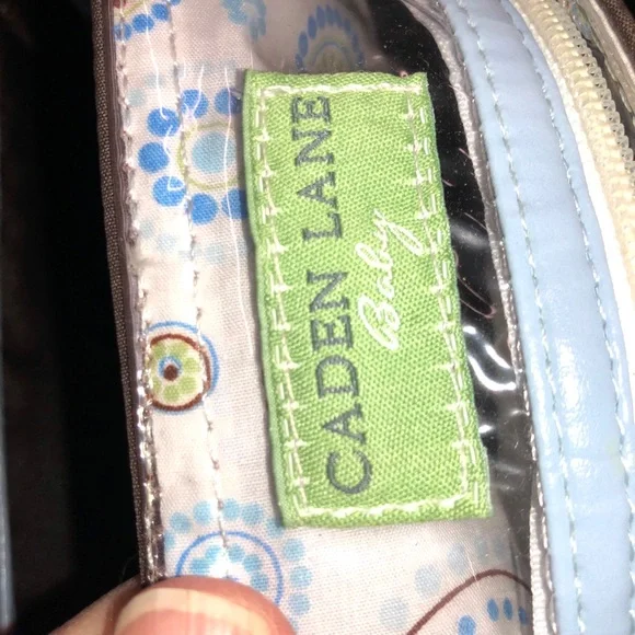 Caden Lane Baby Satchel Bag Brown/Blue XL - Picture 8 of 16